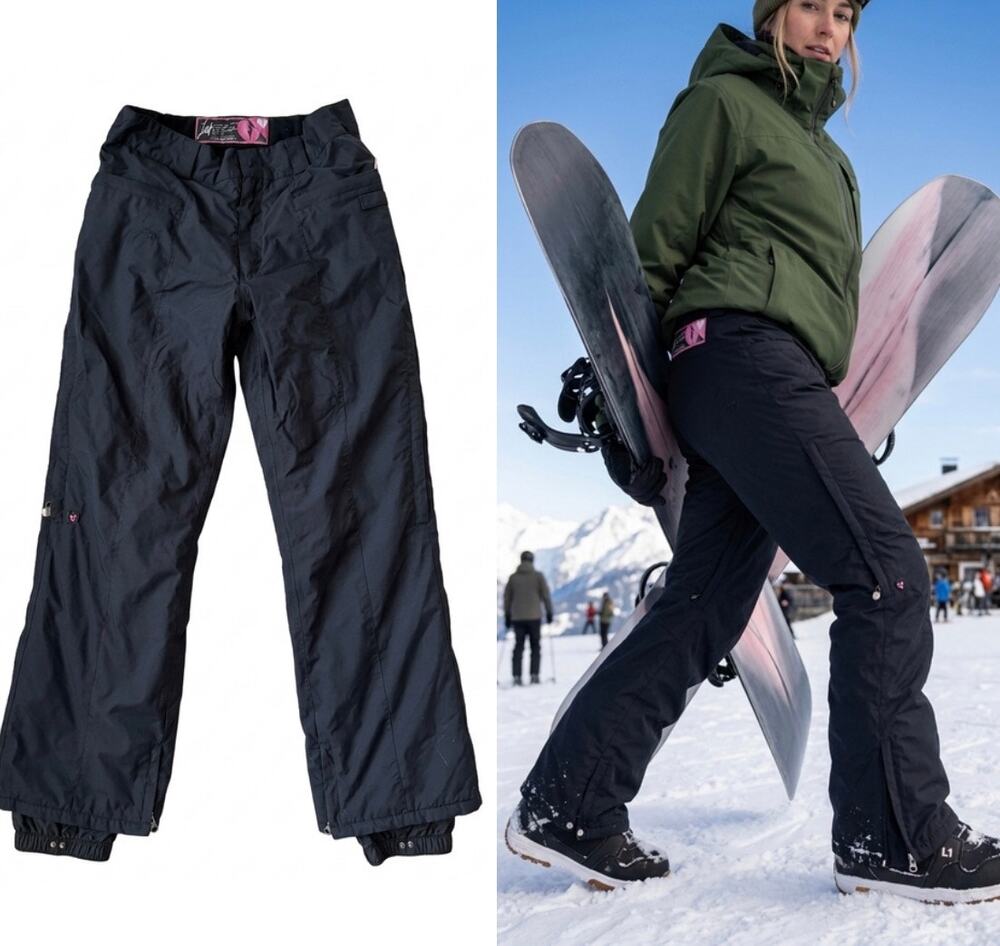 Nitro L1 Crimson and Clover Snowboard Pants Black Small 15k Waterproof